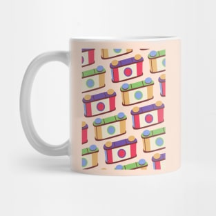 Retro Pinhole Camera Pattern - True Spring Seasonal Palette Mug